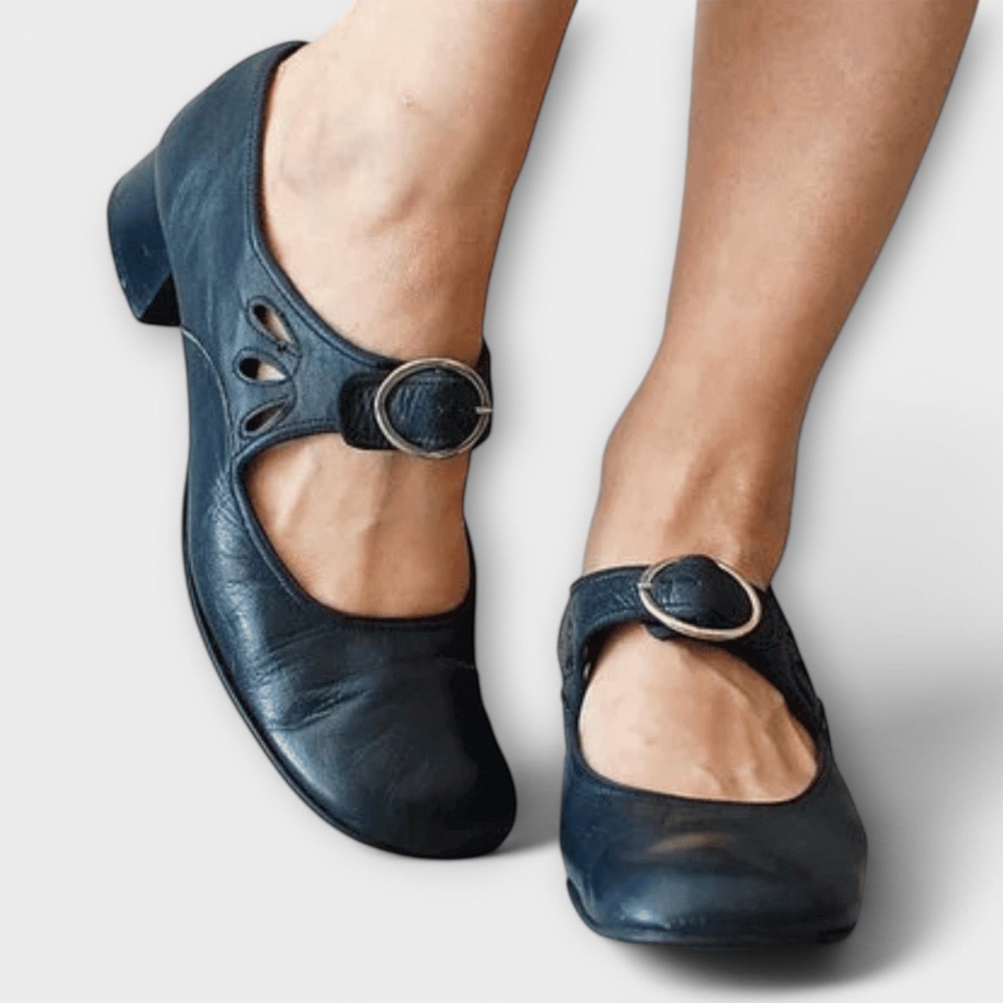 Iveta - Confort Chaussures à Talons Blocs Mary Jane