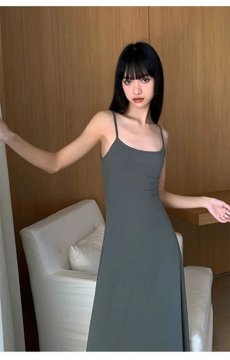 Robe Maxi à Bretelles Spaghetti d'Été