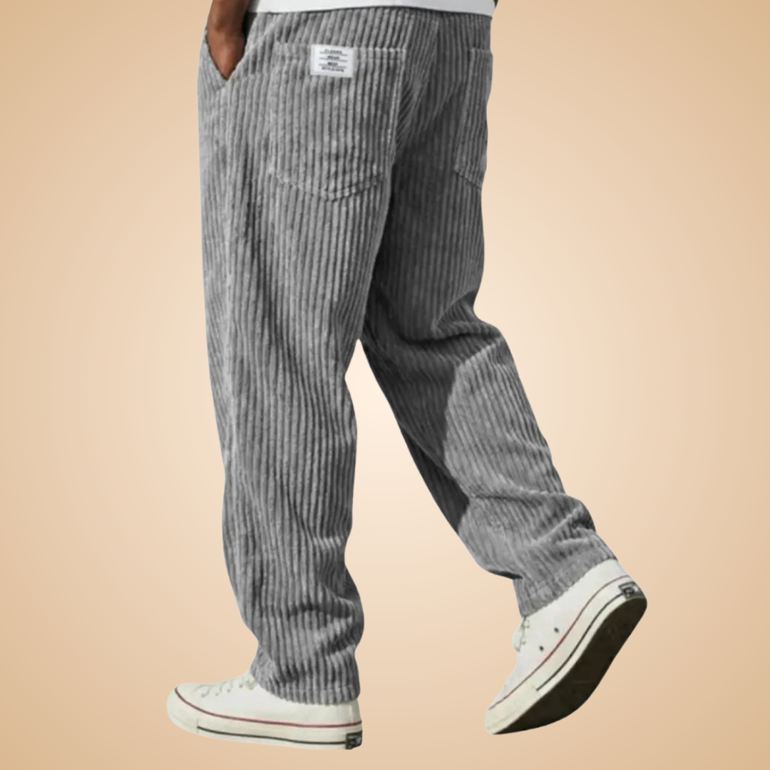 Feldkord — Pantalon en velours côtelé ajusté pour homme