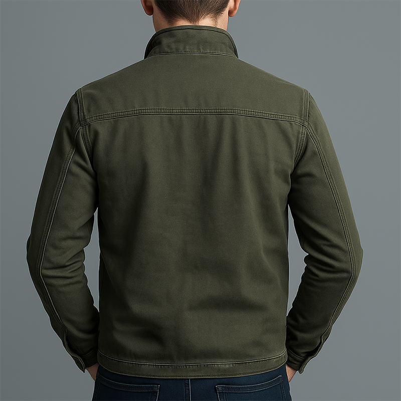 Gertrud - Confortable Veste zippée en coton vintage