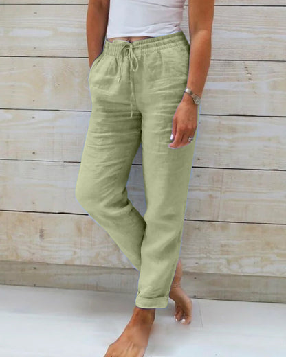 Fairholt — Pantalon en lin stretch respirant, jambe droite