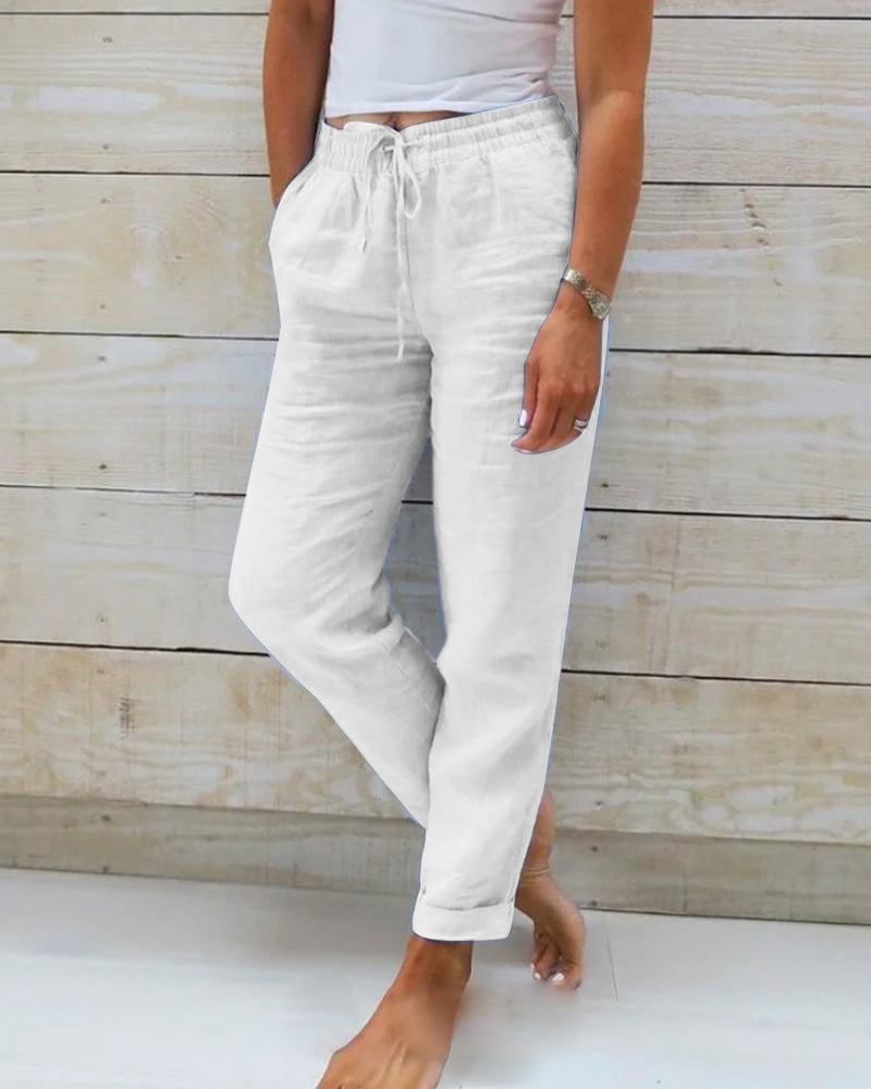 Fairholt — Pantalon en lin stretch respirant, jambe droite