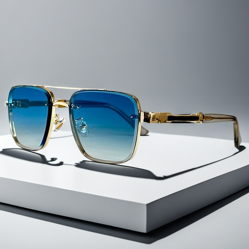 Lunettes Aviateur Skyline Verge — Monture Carrée en Ton