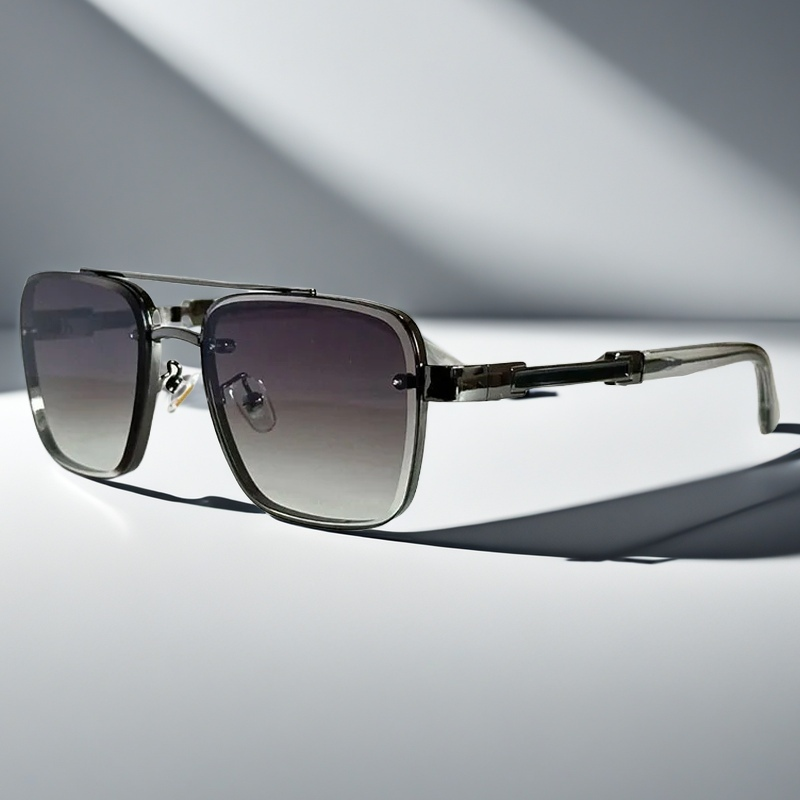 Lunettes Aviateur Skyline Verge — Monture Carrée en Ton