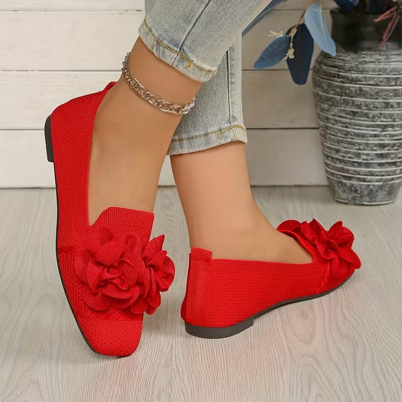 Chaussures Mary Jane Fleuries pour Femmes avec Talon Plat - Confortables