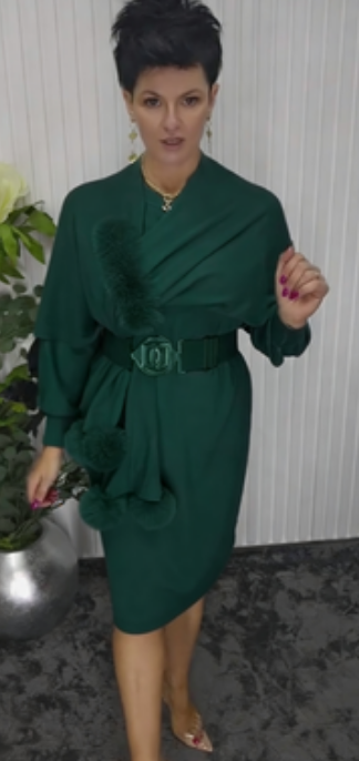 Robe longue à manches longues Noréa - Élégante Robe