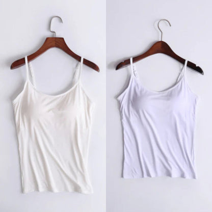 Vellamie — Camisole Décontractée avec Soutien-Gorge Intégré