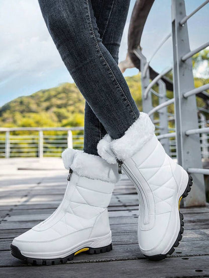 Elowyn — Bottes d'hiver chaudes avec fermeture éclair