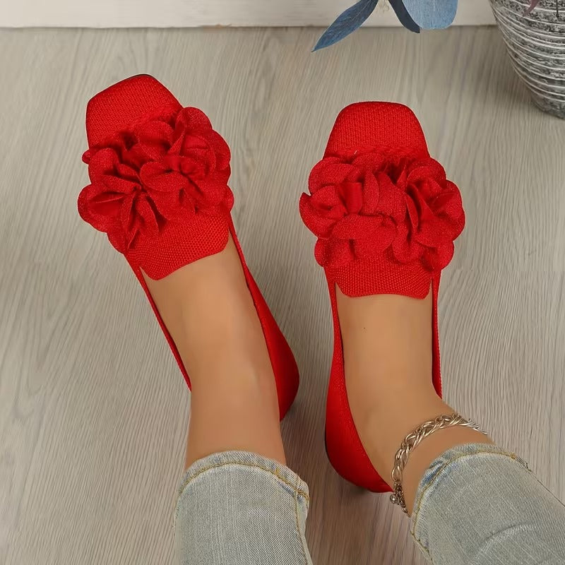 Chaussures Mary Jane Fleuries pour Femmes avec Talon Plat - Confortables