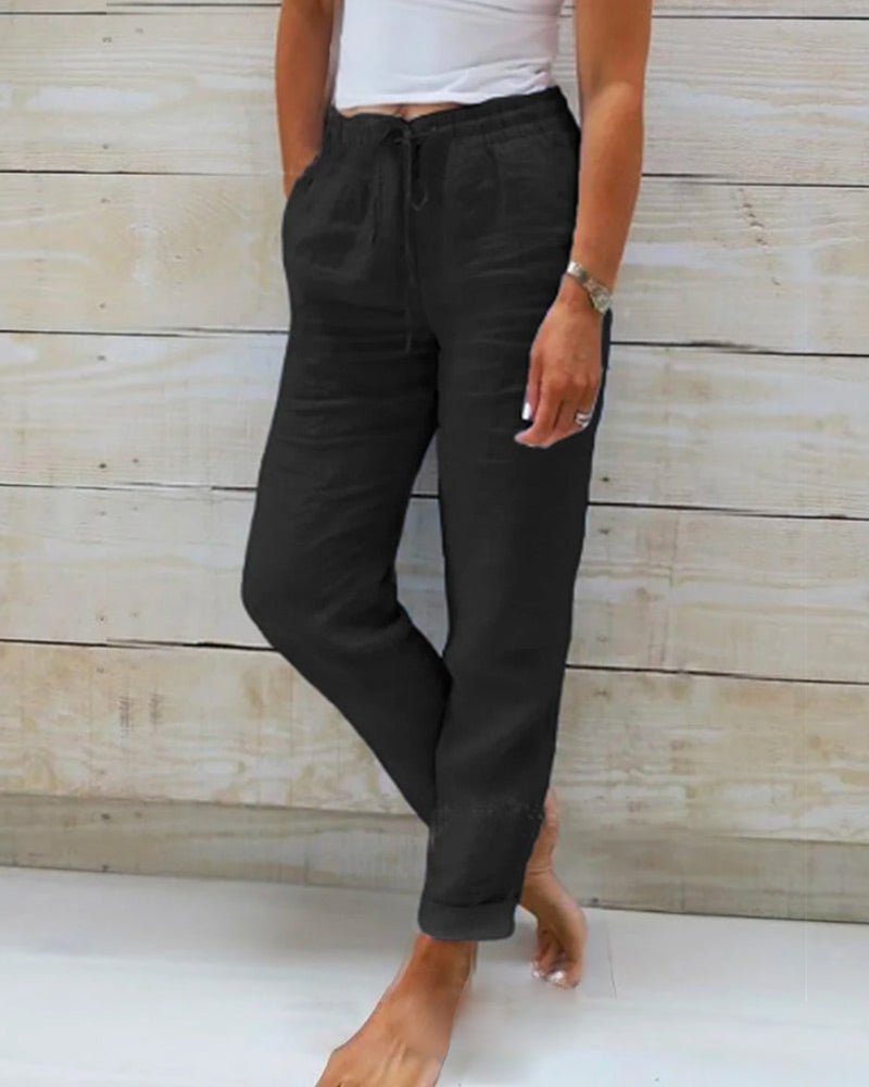 Fairholt — Pantalon en lin stretch respirant, jambe droite