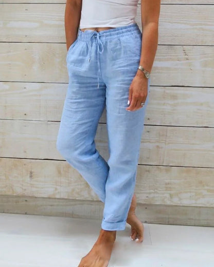 Fairholt — Pantalon en lin stretch respirant, jambe droite