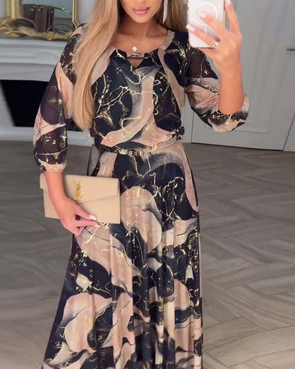 Robe en chiffon élégante - Décontractée Robe évasée