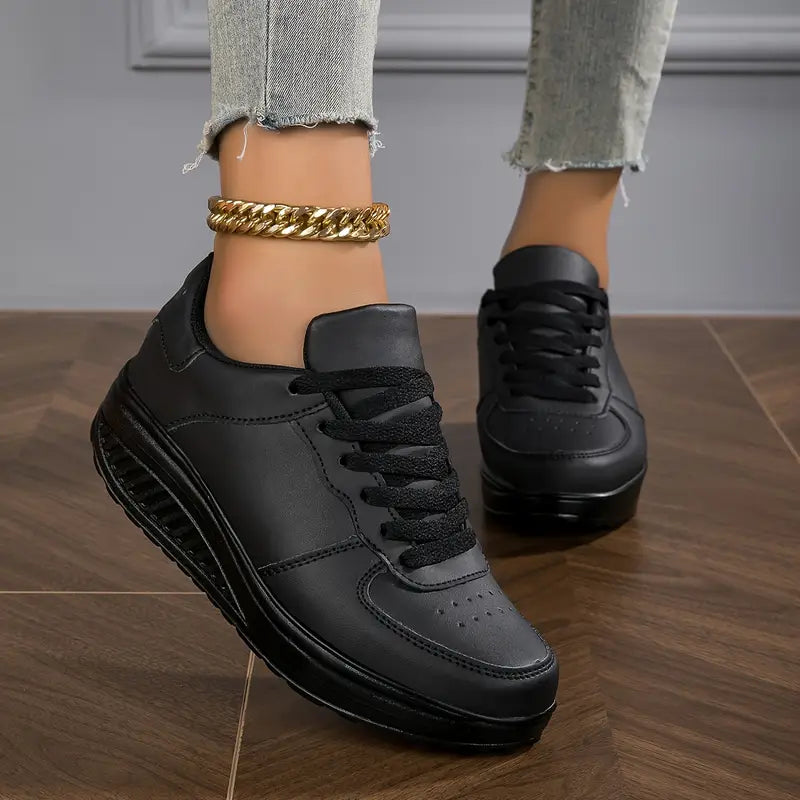 Chaussures Élégantes et Confortables - Confortables Baskets à Talon Wedge Casual