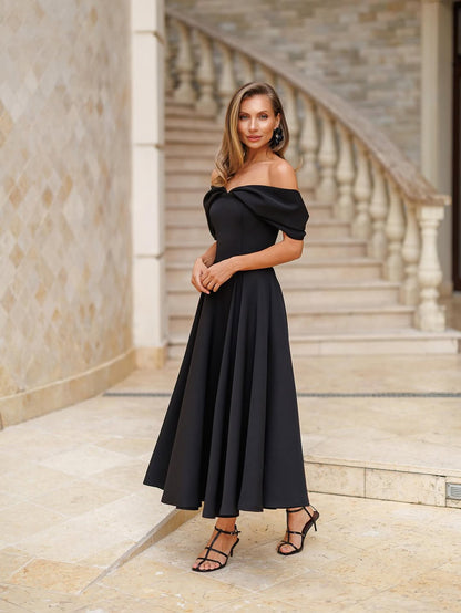 Deliha — Robe fluide à épaules dénudées