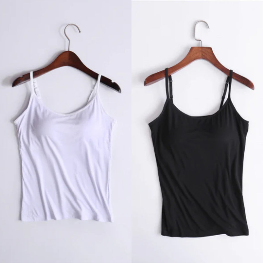 Vellamie — Camisole Décontractée avec Soutien-Gorge Intégré