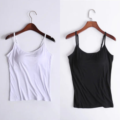 Vellamie — Camisole Décontractée avec Soutien-Gorge Intégré