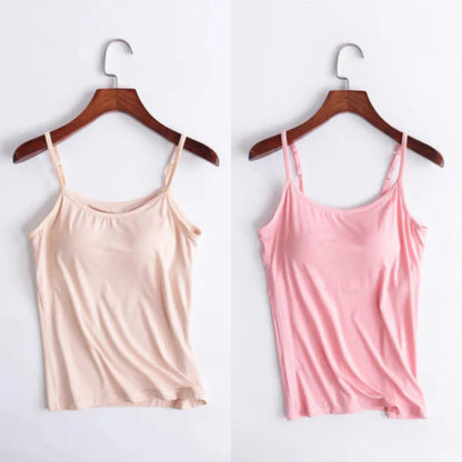Vellamie — Camisole Décontractée avec Soutien-Gorge Intégré