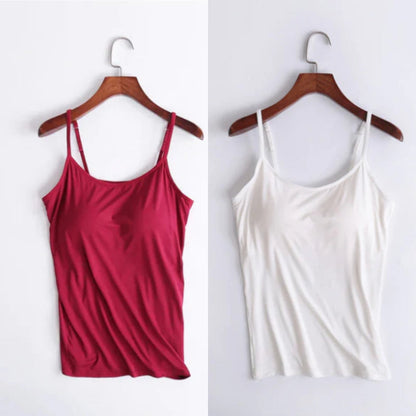 Vellamie — Camisole Décontractée avec Soutien-Gorge Intégré