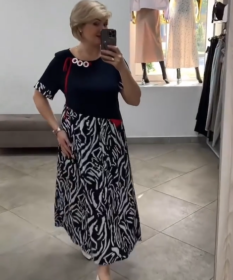 Vérane — Robe Patchwork Zébré Chic