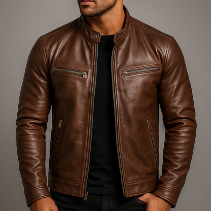 Veste en Cuir Vintage - Durable Veste