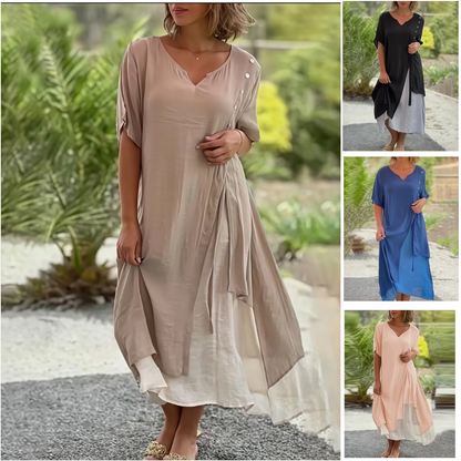 Aveline — Robe Maxi à Col V