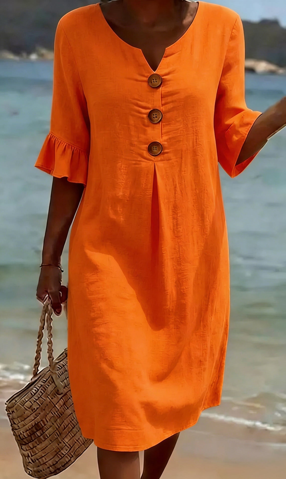Lunetta — Robe Bouton Légère