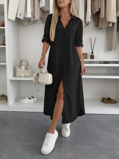 Odalys — Robe Chemise en Coton Surdimensionnée
