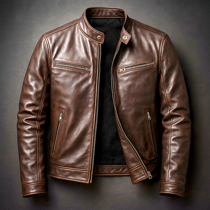 Veste en Cuir Vintage - Durable Veste