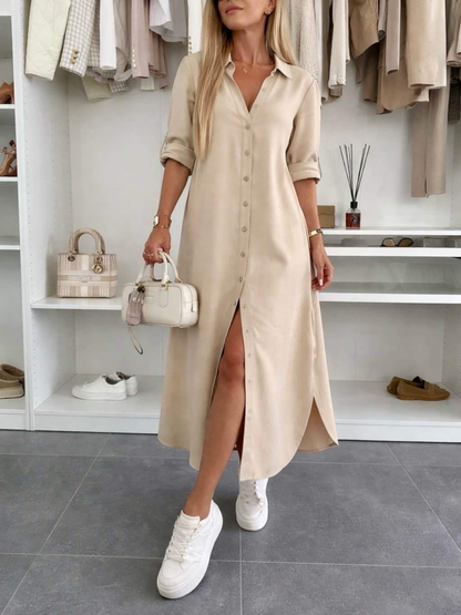 Odalys — Robe Chemise en Coton Surdimensionnée