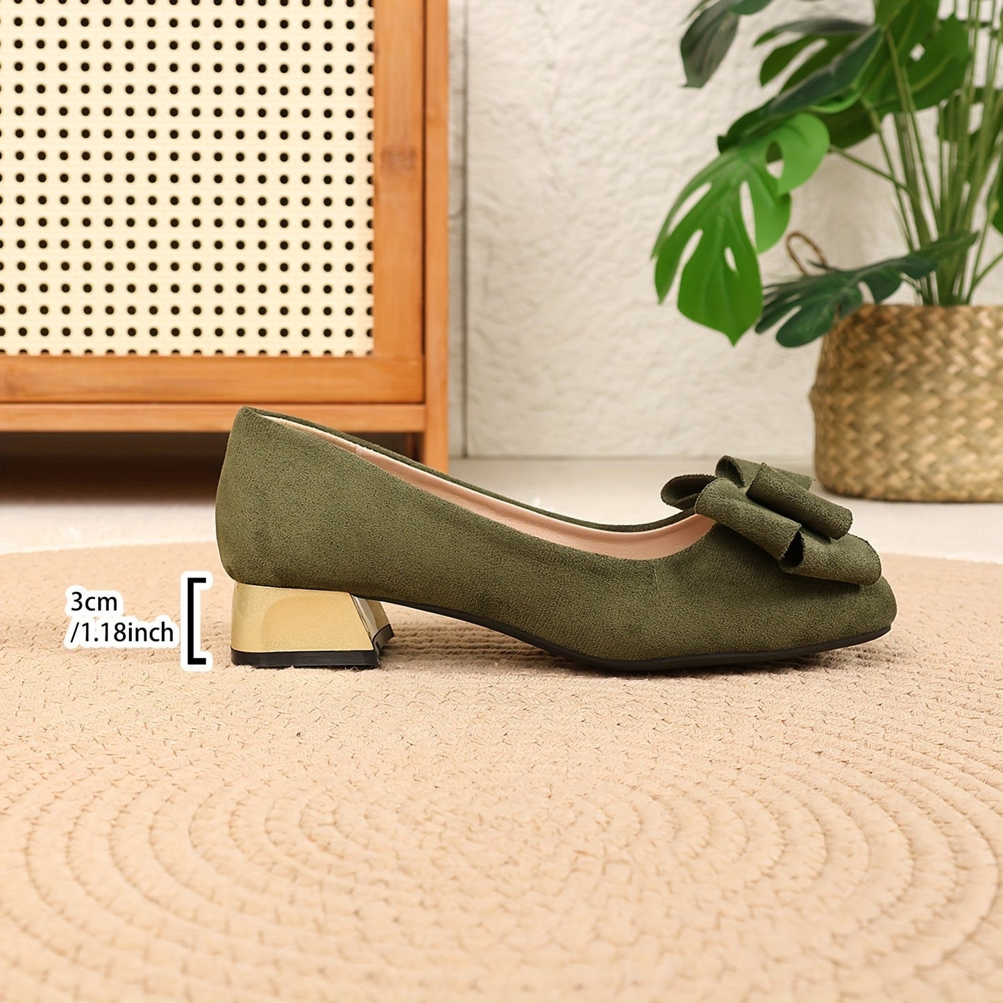 Talons Hauts Carrés Éléguants avec Talon Épais - Élégantes Chaussures pour Femmes