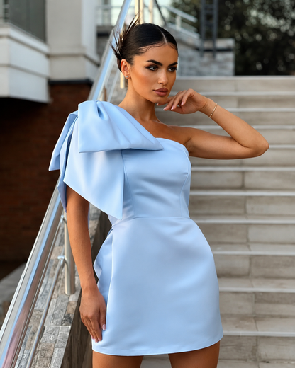 Doralynn — Robe sans manches en taffetas élastique