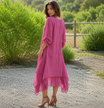Murelle — Robe Midi Ample à Col Rond