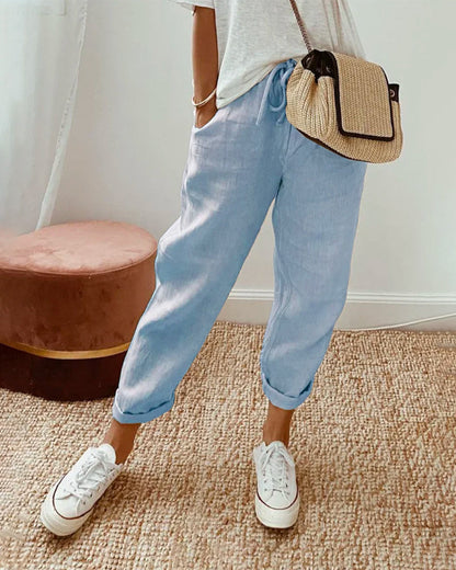 Agatha — Pantalon droit taille haute