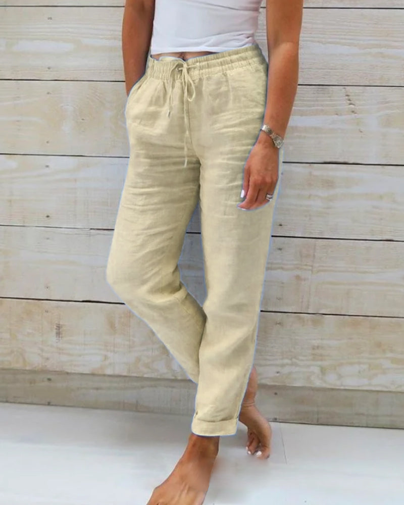 Fairholt — Pantalon en lin stretch respirant, jambe droite
