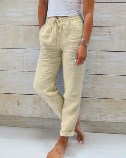 Fairholt — Pantalon en lin stretch respirant, jambe droite