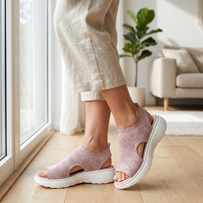 Verascio — Sandales à plateforme en tricot respirant