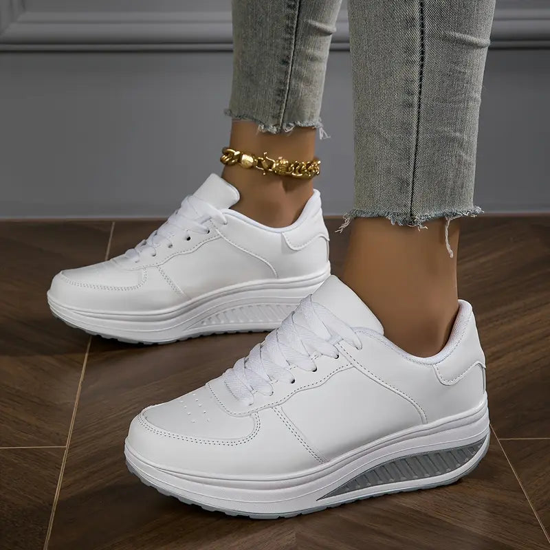 Chaussures Élégantes et Confortables - Confortables Baskets à Talon Wedge Casual