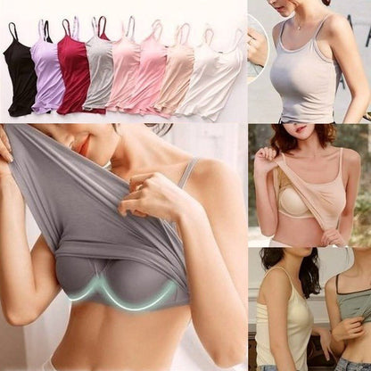 Vellamie — Camisole Décontractée avec Soutien-Gorge Intégré