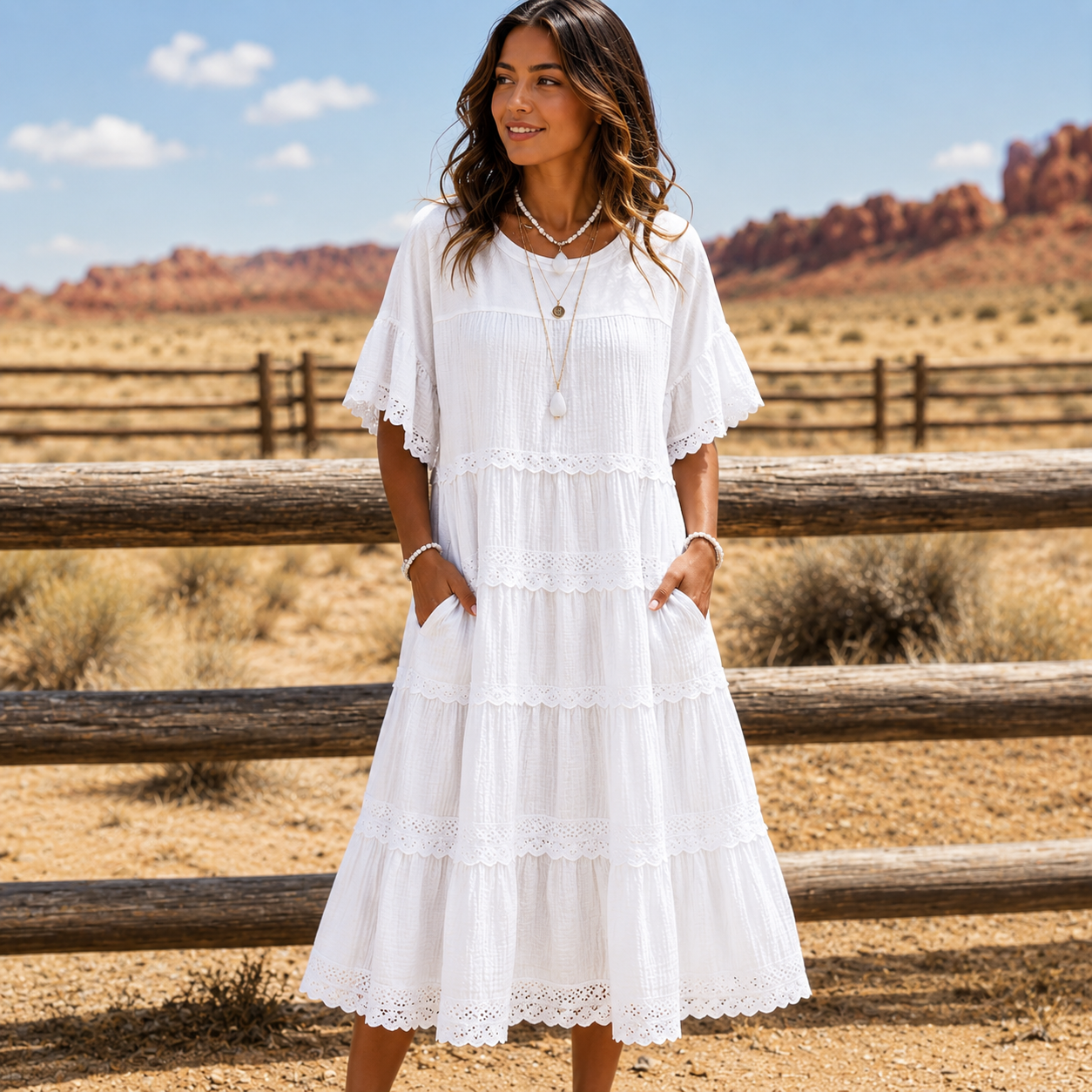 Verdure — Robe courte avec poches