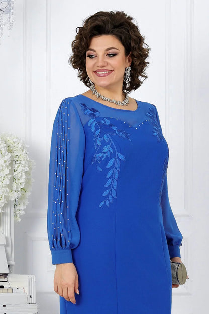 Élégant - Sophistiquée Robe en Chiffon & Détails en Dentelle