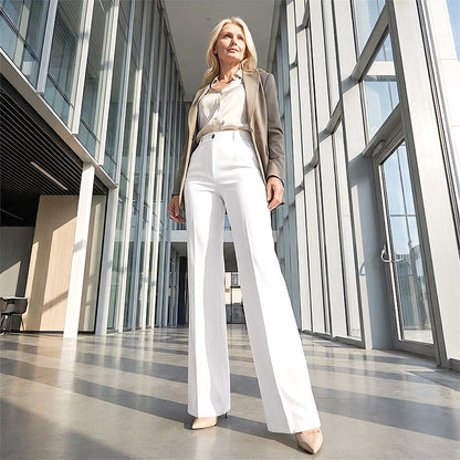 Marchelle — Pantalon de Costume Tailleur Taille Haute