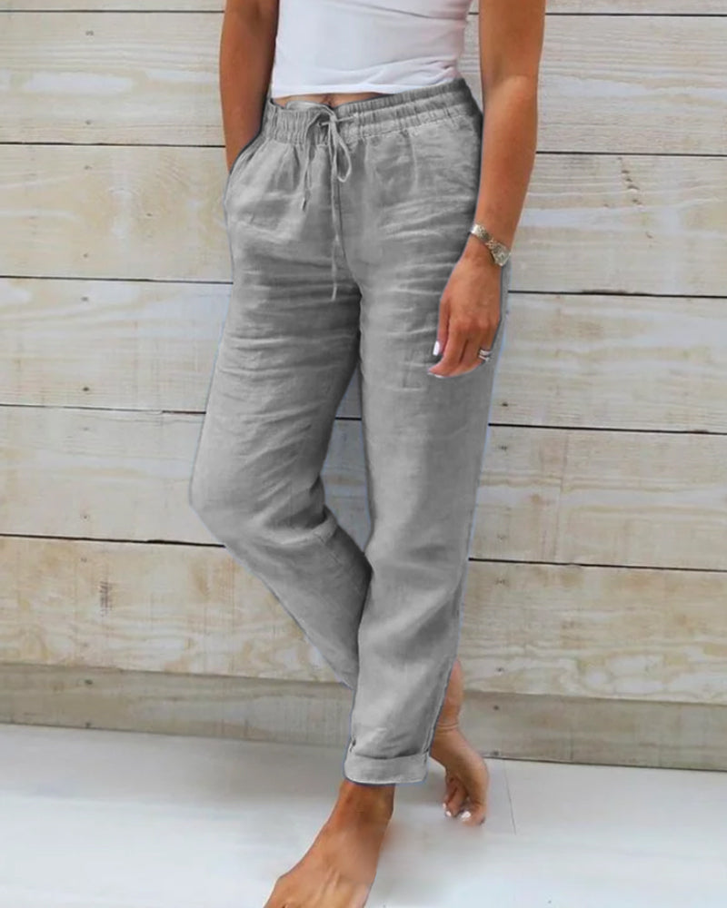 Fairholt — Pantalon en lin stretch respirant, jambe droite