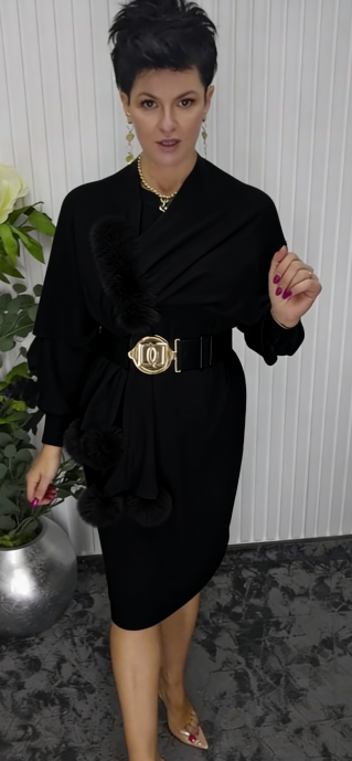 Robe longue à manches longues Noréa - Élégante Robe