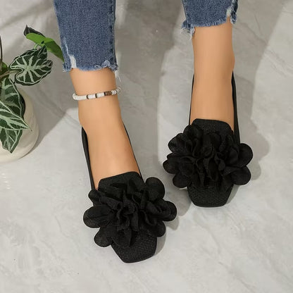 Chaussures Mary Jane Fleuries pour Femmes avec Talon Plat - Confortables