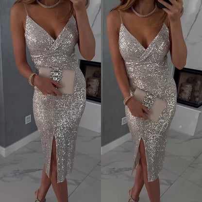 Shine — Robe de cocktail à sequins