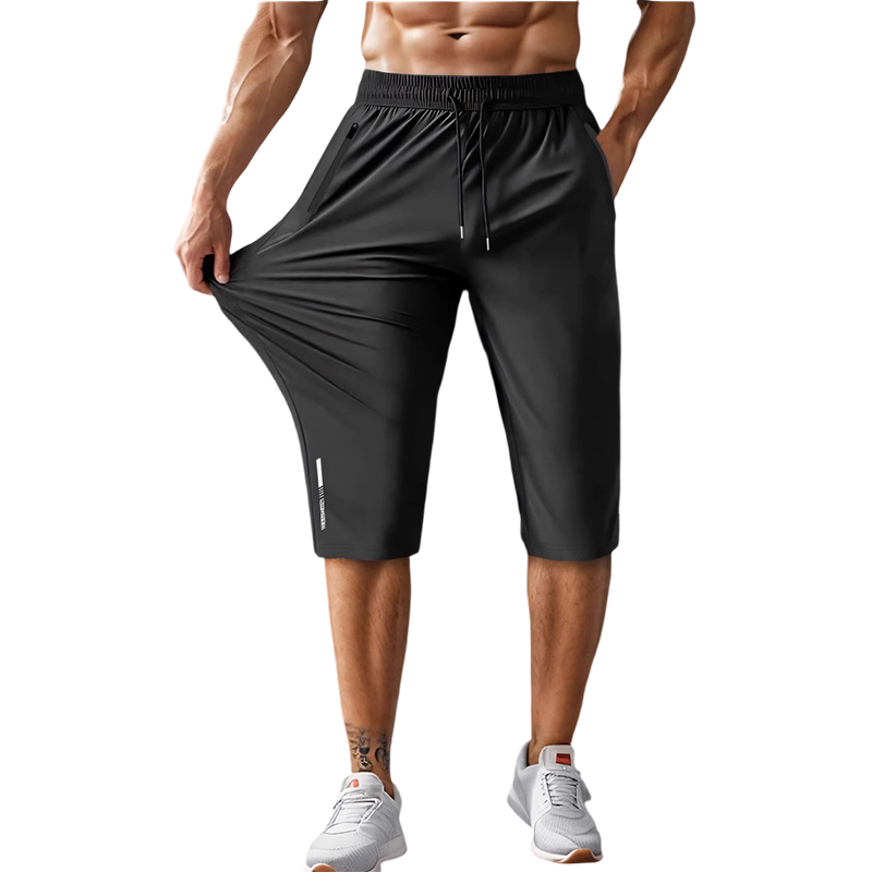 Kastoria — Pantalon Capri de Sport à Séchage Rapide avec Poches Zippées