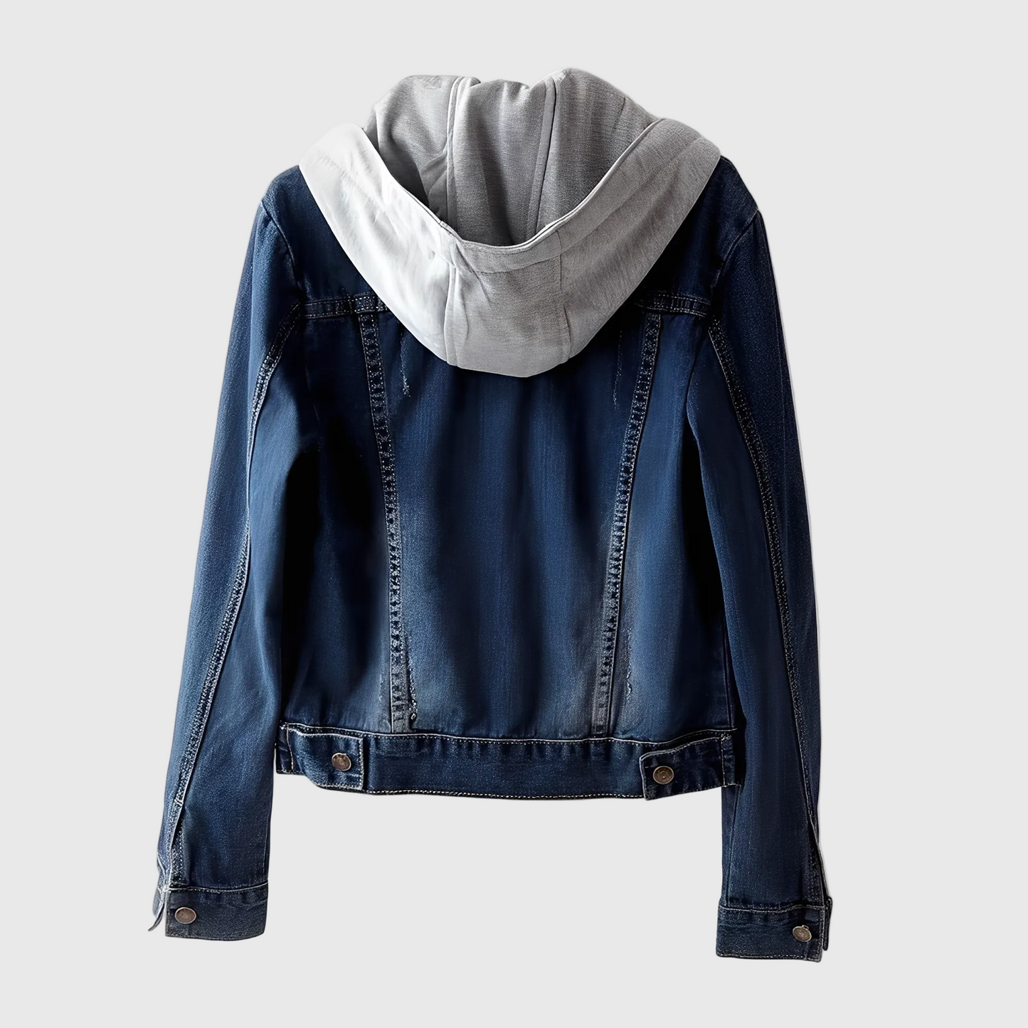 Relaxed Urban Ease - Confortable Veste en Jean à Capuche