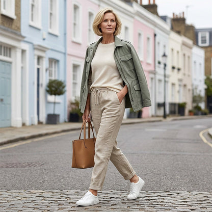 Fairholt — Pantalon en lin stretch respirant, jambe droite