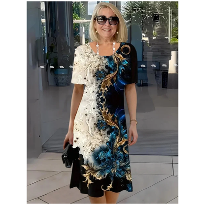 La Rosalia - Confort Robe Midi Floral Détendue