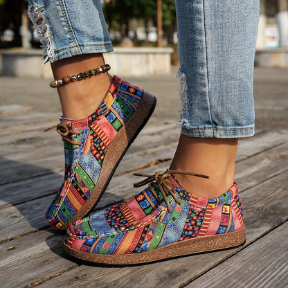 Mocassins Artistiques Colorés - Confortables et Décontractés